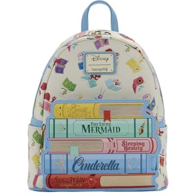 Loungefly Disney Princess Books Classics Mini-rugzak, meerkleurig, Eén maat, Veelkleurig One Size Loungefly Disney Princess Books Classics Mini-rugzak, meerkleurig, Eén maat, Veelkleurig One Size