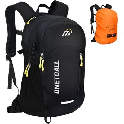 ONETOALL Anti-diefstal wandelrugzak voor dames, 20 liter, licht, kleine waterdichte fietsrugzak met rugventilatie, voor wandelen, dag, fietsen, reizen, reizen ONETOALL Anti-diefstal wandelrugzak voor dames, 20 liter, licht, kleine waterdichte fietsrugzak met rugventilatie, voor wandelen, dag, fietsen, reizen, reizen