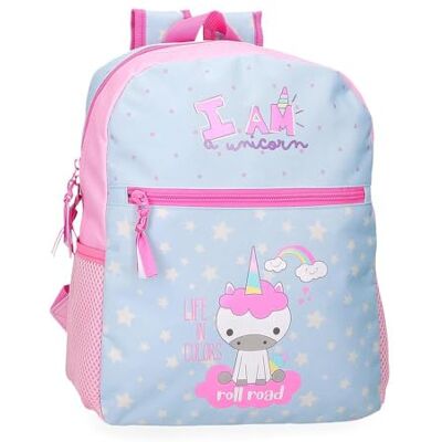 ROLL ROAD I Am a Unicorn schoolrugzak, geschikt voor trolley, blauw, 27 x 33 x 11 cm, polyester, 9,8 l, blauw, schoolrugzak, geschikt voor trolley, Blauw, Schoolrugzak aanpasbaar aan trolley ROLL ROAD I Am a Unicorn schoolrugzak, geschikt voor trolley, blauw, 27 x 33 x 11 cm, polyester, 9,8 l, blauw, schoolrugzak, geschikt voor trolley, Blauw, Schoolrugzak aanpasbaar aan trolley