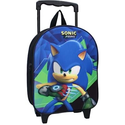 mybagstory Trolley Sonic Kind School 3D Kleuterschool Kinderkamer Basisschool Schooltas Jongen Maat 32 cm Verstelbare bandjes Wielen Cadeau-idee mybagstory Trolley Sonic Kind School 3D Kleuterschool Kinderkamer Basisschool Schooltas Jongen Maat 32 cm Verstelbare bandjes Wielen Cadeau-idee