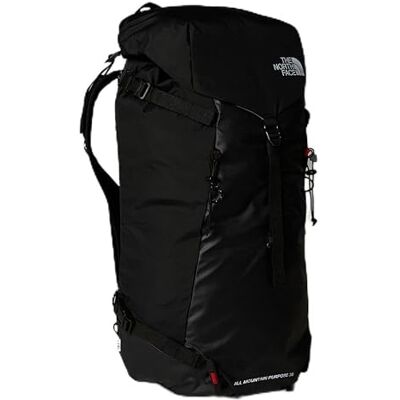 The North Face All Mountain Purpose Uniseks rugzak, 38 l, TNF zwart/rood, TNF zwart/TNF rood, S-M, klassiek The North Face All Mountain Purpose Uniseks rugzak, 38 l, TNF zwart/rood, TNF zwart/TNF rood, S-M, klassiek