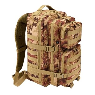 Brandit Us Cooper Rugzak, groot, uniseks, 1 stuk, Vegetato Camo, Klassiek Brandit Us Cooper Rugzak, groot, uniseks, 1 stuk, Vegetato Camo, Klassiek