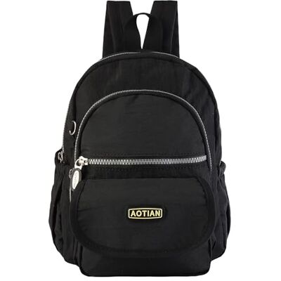 AOTIAN Dames Mini Rugzak Casual Rugzakken Meisjes Lichtgewicht Kleine Reisrugzak voor Dagelijks Gebruik en Buitenactiviteiten 7 liter, Zwart, S AOTIAN Dames Mini Rugzak Casual Rugzakken Meisjes Lichtgewicht Kleine Reisrugzak voor Dagelijks Gebruik en Buitenactiviteiten 7 liter, Zwart, S