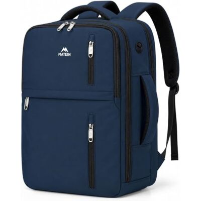 MATEIN Ryanair handbagage, Blauw, Casual à main avion léger, Ryanair sac à dos 40x30x20 petit voyage, dames avec Laptopfach, voyage sac à dos week-end, Bleu MATEIN Ryanair handbagage, Blauw, Casual à main avion léger, Ryanair sac à dos 40x30x20 petit voyage, dames avec Laptopfach, voyage sac à dos week-end, Bleu