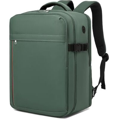 Kono Ryanair rugzak, 40 x 20 x 25 cm, 20 l, handbagage, vliegtuig, reizen, voor mannen en vrouwen, ideaal voor werk, school en reizen, groen Kono Ryanair rugzak, 40 x 20 x 25 cm, 20 l, handbagage, vliegtuig, reizen, voor mannen en vrouwen, ideaal voor werk, school en reizen, groen