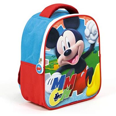 Superdiver Mickey Mouse kinderrugzak Officiële Disney-licentie Ideaal voor school en kleuterschool Perfect voor meisjes en jongens Kleurrijke kleur Afmetingen: 24x20x10 cm Superdiver Mickey Mouse kinderrugzak Officiële Disney-licentie Ideaal voor school en kleuterschool Perfect voor meisjes en jongens Kleurrijke kleur Afmetingen: 24x20x10 cm
