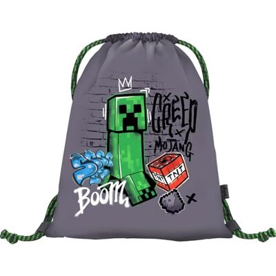 Baagl Minecraft Gymtas voor kinderen, sporttas voor meisjes en jongens, schoenentas voor school, sport, Minecraft II Baagl Minecraft Gymtas voor kinderen, sporttas voor meisjes en jongens, schoenentas voor school, sport, Minecraft II