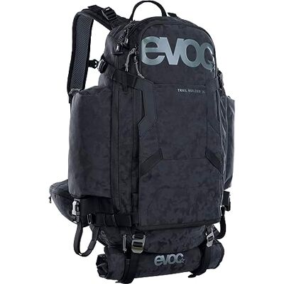 EVOC TRAIL BUILDER 35, gereedschapsrugzak (Cordura-materiaal, gevoerde schouderbanden, inclusief regenhoes, inhoud: 30 liter, afmetingen: 56 x 29 x 18 cm), zwart EVOC TRAIL BUILDER 35, gereedschapsrugzak (Cordura-materiaal, gevoerde schouderbanden, inclusief regenhoes, inhoud: 30 liter, afmetingen: 56 x 29 x 18 cm), zwart