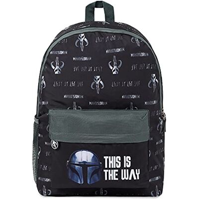 Disney De Mandalorian Schooltas, Rugzak Voor Jongens, Originele Star Wars Geschenken Voor Tienerjongens, Black, Eén maat, Zwart, one size Disney De Mandalorian Schooltas, Rugzak Voor Jongens, Originele Star Wars Geschenken Voor Tienerjongens, Black, Eén maat, Zwart, one size