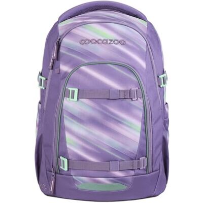 Coocazoo Mate Schoolrugzak, ergonomisch en verstelbaar, in hoogte en grootte verstelbaar, met borstband en heupriem, vanaf de 3e klas, Arctic Lights Lila, Arctic Lights Coocazoo Mate Schoolrugzak, ergonomisch en verstelbaar, in hoogte en grootte verstelbaar, met borstband en heupriem, vanaf de 3e klas, Arctic Lights Lila, Arctic Lights