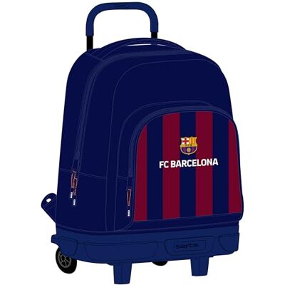 safta F.C. BARCELONA Grote rugzak met wieltjes, compact, afneembaar, ideaal voor kinderen van verschillende leeftijden, comfortabel en veelzijdig, kwaliteit en stevigheid, 33 x 22 x 45 cm, blauw, safta F.C. BARCELONA Grote rugzak met wieltjes, compact, afneembaar, ideaal voor kinderen van verschillende leeftijden, comfortabel en veelzijdig, kwaliteit en stevigheid, 33 x 22 x 45 cm, blauw,