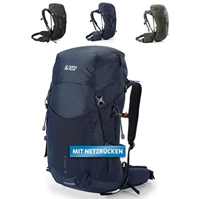Terra Peak ® Premium Hiking Bag 20L, 30L, 40L (AIRANT) for Women & Men with back ventilation, hydration system & rain cover Travel Daypack with breathable & unique back ventilation (ergonomic) Terra Peak ® Premium Hiking Bag 20L, 30L, 40L (AIRANT) for Women & Men with back ventilation, hydration system & rain cover Travel Daypack with breathable & unique back ventilation (ergonomic)