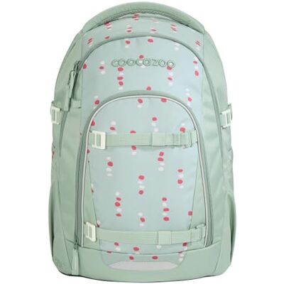 Coocazoo Mate Schoolrugzak, ergonomisch en verstelbaar, in hoogte en grootte verstelbaar, met borstband en heupriem, vanaf de 3e klas, Dancing Dots Mint, Dansende stippen Coocazoo Mate Schoolrugzak, ergonomisch en verstelbaar, in hoogte en grootte verstelbaar, met borstband en heupriem, vanaf de 3e klas, Dancing Dots Mint, Dansende stippen