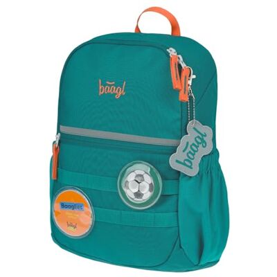 Baagl Kleuterrugzak voor jongens en meisjes, kleine kinderrugzak met borstband en 2 verwisselbare patches, personaliseerbaar met naam of afbeelding, rugzak voor kleuterschool en, Voetbal Baagl Kleuterrugzak voor jongens en meisjes, kleine kinderrugzak met borstband en 2 verwisselbare patches, personaliseerbaar met naam of afbeelding, rugzak voor kleuterschool en, Voetbal