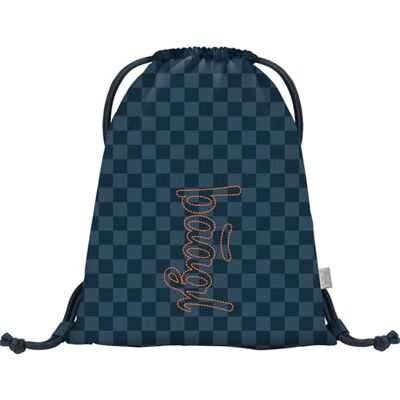 Baagl Waterdichte schoenentas voor jongens, schoenentas voor kinderen, school en kleuterschool, sportrugzak, Blauw ska logo, Designer Baagl Waterdichte schoenentas voor jongens, schoenentas voor kinderen, school en kleuterschool, sportrugzak, Blauw ska logo, Designer