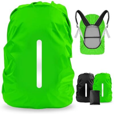 LAMA Regenhoes Rugzak, Waterdichte Regenkleding Schooltassen met verstelbare gesp met Reflecterende strepen S (25L-29L) LAMA Regenhoes Rugzak, Waterdichte Regenkleding Schooltassen met verstelbare gesp met Reflecterende strepen S (25L-29L)