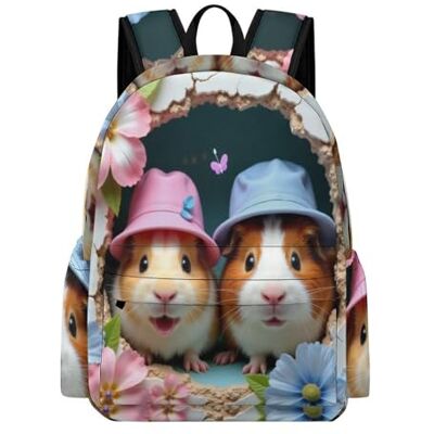 TPISLI Sac d'École Cochon D'Inde Filles Cartable Mignon Animal Garçons 11 Ans CM2 Sac Scolaire Léger Imperméable pour Rentrée Scolaire Loisirs et Sorties Usage Quotidien, School Bag, Style, 42 x 30 x TPISLI Sac d'École Cochon D'Inde Filles Cartable Mignon Animal Garçons 11 Ans CM2 Sac Scolaire Léger Imperméable pour Rentrée Scolaire Loisirs et Sorties Usage Quotidien, School Bag, Style, 42 x 30 x