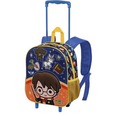 Harry Potter Crest Kleine 3D-rugzak met wieltjes, oranje, zwart, één maat, kleine 3D-rugzak met wielwapen, zwart., Kleine 3D-rugzak met wielblazoen Harry Potter Crest Kleine 3D-rugzak met wieltjes, oranje, zwart, één maat, kleine 3D-rugzak met wielwapen, zwart., Kleine 3D-rugzak met wielblazoen