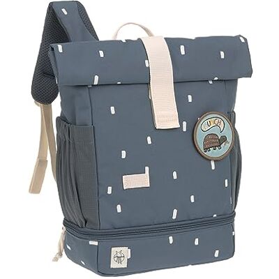 Lässig Rolltop Kinderrugzak met borstriem, waterdicht, 11 liter, mini-roltop-rugzak, Happy Prints, donkerblauw, 32,5 cm, Rolltop kinderrugzak met borstband Lässig Rolltop Kinderrugzak met borstriem, waterdicht, 11 liter, mini-roltop-rugzak, Happy Prints, donkerblauw, 32,5 cm, Rolltop kinderrugzak met borstband