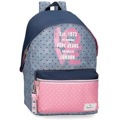 Pepe Jeans Noni Denim schoolrugzak, meerkleurig, 31 x 42 x 17,5 cm, polyester, 22,79 l, van Joumma Bags, meerkleurig, schoolrugzak, Meerkleurig, schoolrugzak Pepe Jeans Noni Denim schoolrugzak, meerkleurig, 31 x 42 x 17,5 cm, polyester, 22,79 l, van Joumma Bags, meerkleurig, schoolrugzak, Meerkleurig, schoolrugzak