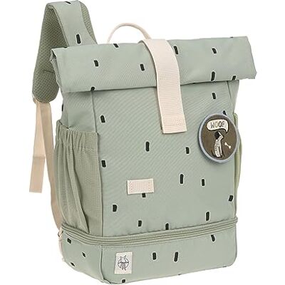 Lässig Rolltop Kinderrugzak met borstriem, waterdicht, 11 liter, mini-roltop-rugzak, Happy Prints Olive, 32,5 cm, Rolltop kinderrugzak met borstband Lässig Rolltop Kinderrugzak met borstriem, waterdicht, 11 liter, mini-roltop-rugzak, Happy Prints Olive, 32,5 cm, Rolltop kinderrugzak met borstband