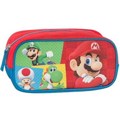 Franco Cosimo Panini Editore Super Mario Officieel Super Mario schooletui, groot, rechthoekig, ideaal voor het opbergen van schrijfwaren, met praktische ritssluiting, 22 x 11 x 8 cm, rood Franco Cosimo Panini Editore Super Mario Officieel Super Mario schooletui, groot, rechthoekig, ideaal voor het opbergen van schrijfwaren, met praktische ritssluiting, 22 x 11 x 8 cm, rood