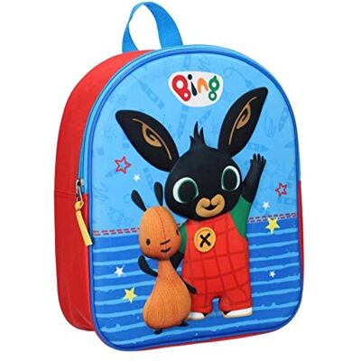 Vadobag Backpack Bing Hello There (3D), rood, Bing Vadobag Backpack Bing Hello There (3D), rood, Bing