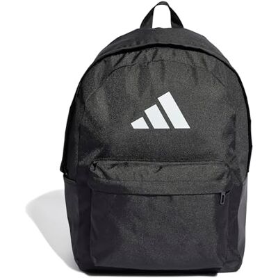 Adidas Mixte CLASSIC 3BARS BACKPACK, Black/White, One Size Adidas Mixte CLASSIC 3BARS BACKPACK, Black/White, One Size