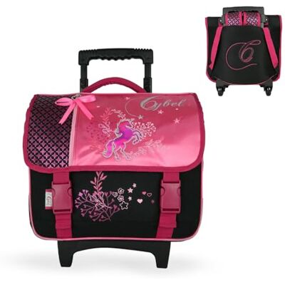 Bagtrotter Cybel paard eenhoorn schooltas 38cm roze Bagtrotter Cybel paard eenhoorn schooltas 38cm roze
