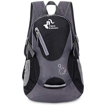 free knight Kleine dagrugzak 20 liter voor fietsen, wandelen, waterdichte en lichte rugzak, zwart, 20 l, minimalistisch free knight Kleine dagrugzak 20 liter voor fietsen, wandelen, waterdichte en lichte rugzak, zwart, 20 l, minimalistisch