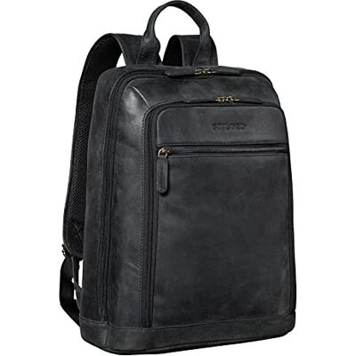 STILORD "Watson" laptoprugzak 15,6 inch lederen rugzak grote zakelijke rugzak vintage kantoortassen XL van echt leer kleur: antraciet STILORD "Watson" laptoprugzak 15,6 inch lederen rugzak grote zakelijke rugzak vintage kantoortassen XL van echt leer kleur: antraciet