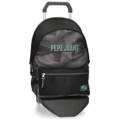 Pepe Jeans , zwart, rugzak + trolley, zwart., rugzak + trolley Pepe Jeans , zwart, rugzak + trolley, zwart., rugzak + trolley