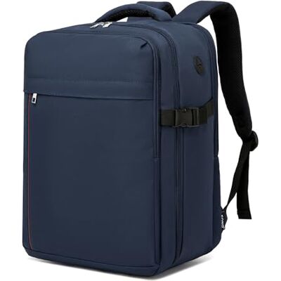 Kono Ryanair rugzak, handbagage vliegtuig reizen voor mannen en vrouwen, ideaal voor werk, school en reizen, Blauw, Modieus Kono Ryanair rugzak, handbagage vliegtuig reizen voor mannen en vrouwen, ideaal voor werk, school en reizen, Blauw, Modieus