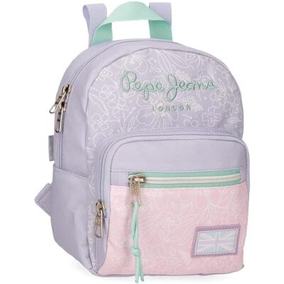 Pepe Jeans Renata Schoolrugzak voor kinderen, gemaakt van polyester, brede en verstelbare schouderbanden en voorvak, van Joumma Bags, Paars., Eén maat, Wandelrugzak Pepe Jeans Renata Schoolrugzak voor kinderen, gemaakt van polyester, brede en verstelbare schouderbanden en voorvak, van Joumma Bags, Paars., Eén maat, Wandelrugzak