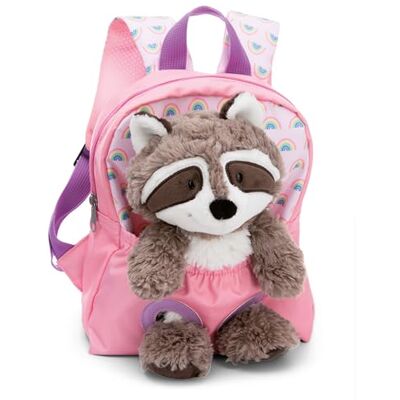 NICI Kinderrugzak 21 x 26 cm roze met pluche wasbeer 25 cm Zachte en pluizige kleuterschool schooltas met afneembaar pluche voor jongens en meisjes van 2 tot 5 jaar NICI Kinderrugzak 21 x 26 cm roze met pluche wasbeer 25 cm Zachte en pluizige kleuterschool schooltas met afneembaar pluche voor jongens en meisjes van 2 tot 5 jaar