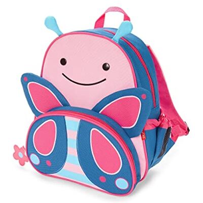 Skip Hop Kleine vlinderrugzak, hoogwaardige schooltas vanaf 3 jaar, reisrugzak en schooltas voor kinderen met vakken, verstelbare gevoerde schouderbanden en dranknetten Skip Hop Kleine vlinderrugzak, hoogwaardige schooltas vanaf 3 jaar, reisrugzak en schooltas voor kinderen met vakken, verstelbare gevoerde schouderbanden en dranknetten