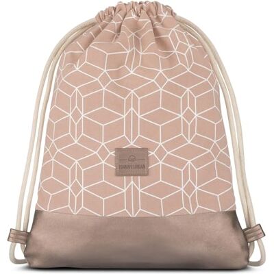 Johnny Urban Rugzak met trekkoord, katoen, voor dames en heren, Noah, gymsack, milieuvriendelijke sporttas met tas, reizen, camping, fitnessstudio, school, zwemmen, strand, zwembad, waterafstotend, roze motief Johnny Urban Rugzak met trekkoord, katoen, voor dames en heren, Noah, gymsack, milieuvriendelijke sporttas met tas, reizen, camping, fitnessstudio, school, zwemmen, strand, zwembad, waterafstotend, roze motief