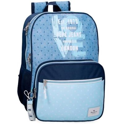 Pepe Jeans Noni Denim schoolrugzak, blauw, 30 x 40 x 12 cm, polyester by Joumma Bags, blauw, Talla única, schoolrugzak, Blauw, Eén maat, schoolrugzak Pepe Jeans Noni Denim schoolrugzak, blauw, 30 x 40 x 12 cm, polyester by Joumma Bags, blauw, Talla única, schoolrugzak, Blauw, Eén maat, schoolrugzak