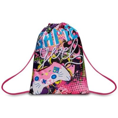 SJ GANG STYLE JAM GANG Sakky Bag schoolrugzak, meisjes en meisjes, school, meerkleurig, Taglia unica, minimaal, Meerkleurig, Eén maat, Minimaal SJ GANG STYLE JAM GANG Sakky Bag schoolrugzak, meisjes en meisjes, school, meerkleurig, Taglia unica, minimaal, Meerkleurig, Eén maat, Minimaal