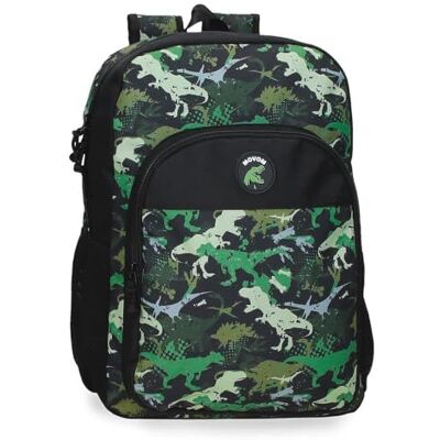 MOVOM Raptors Schoolrugzak, zwart, 30 x 40 x 13 cm, polyester, 15,6 l, zwart, schoolrugzak MOVOM Raptors Schoolrugzak, zwart, 30 x 40 x 13 cm, polyester, 15,6 l, zwart, schoolrugzak