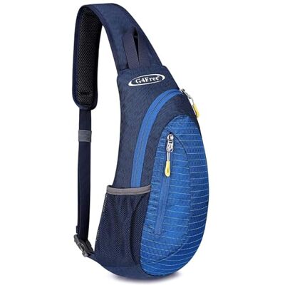 G4Free Lichte borstzak, slinger, schouderrugzak, mooie schoudertas, driehoek, rugzak voor wandelen, fietsen, reizen of multifunctionele dagpacks, blauw, Small, Hedendaags G4Free Lichte borstzak, slinger, schouderrugzak, mooie schoudertas, driehoek, rugzak voor wandelen, fietsen, reizen of multifunctionele dagpacks, blauw, Small, Hedendaags