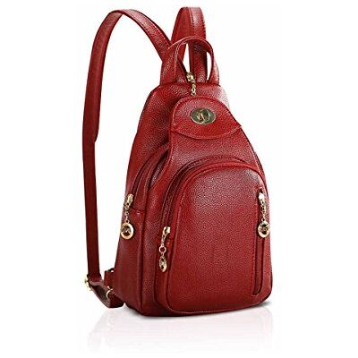 NICOLE & DORIS Modemerk Meisjes Rugzak Nieuwe Mini Rugzak Kleine Frisse Stijl, Praktisch en Praktisch, Wijnrood, L, Casual Rugzak NICOLE & DORIS Modemerk Meisjes Rugzak Nieuwe Mini Rugzak Kleine Frisse Stijl, Praktisch en Praktisch, Wijnrood, L, Casual Rugzak