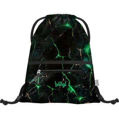 Baagl Gymtas voor meisjes, waterdichte schoenentas voor kinderen, school en kleuterschool, Draak, L, Ontwerper Baagl Gymtas voor meisjes, waterdichte schoenentas voor kinderen, school en kleuterschool, Draak, L, Ontwerper