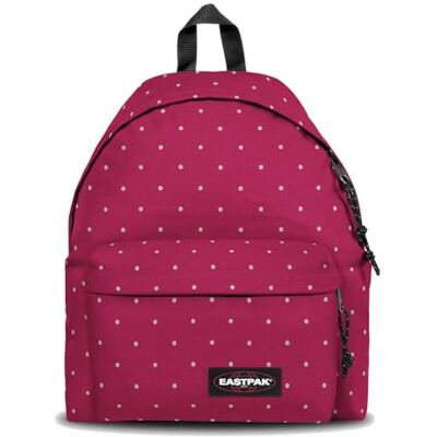 Eastpak Padded Pak'r Rugzak 24 l (40 x 30 x 18 cm), duurzaam en waterafstotend, lichte school- en reistas met gevoerde schouderbanden, stippen wijn zilver, Eén maat, PADDED PAK'R Eastpak Padded Pak'r Rugzak 24 l (40 x 30 x 18 cm), duurzaam en waterafstotend, lichte school- en reistas met gevoerde schouderbanden, stippen wijn zilver, Eén maat, PADDED PAK'R