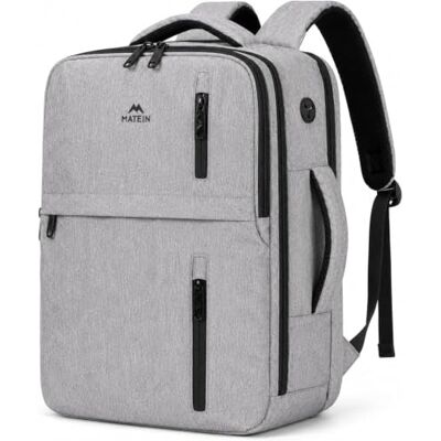 MATEIN Ryanair handbagage, grijs., Casual à main avion léger, Ryanair sac à dos 40x30x20 petit voyage, dames avec Laptopfach, voyage sac à dos week-end, Gris MATEIN Ryanair handbagage, grijs., Casual à main avion léger, Ryanair sac à dos 40x30x20 petit voyage, dames avec Laptopfach, voyage sac à dos week-end, Gris