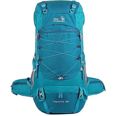 HAZARA Lichtgewicht reisrugzak met grote capaciteit, 50 l, voor mannen en vrouwen, outdoor wandelrugzak, voor fietsen, klimmen, bergbeklimmen en reizen, C HAZARA Lichtgewicht reisrugzak met grote capaciteit, 50 l, voor mannen en vrouwen, outdoor wandelrugzak, voor fietsen, klimmen, bergbeklimmen en reizen, C