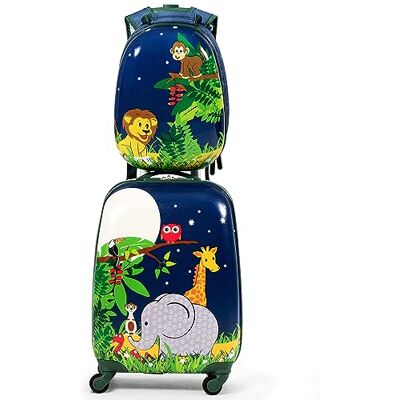 COSTWAY Kinderkoffer, rugzak, olifant, S, koffer COSTWAY Kinderkoffer, rugzak, olifant, S, koffer