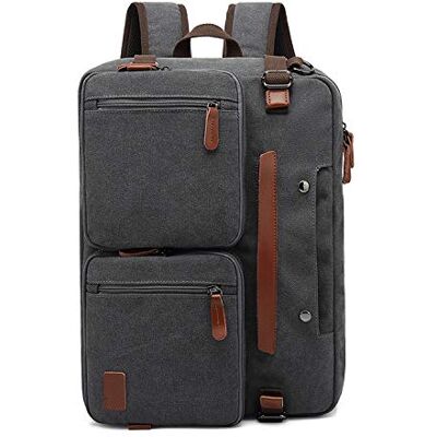 FANDARE Rugzak canvas handtas universiteit schoudertas functionele laptoprugzak 15,6 inch voor heren dames reizen business school dagrugzak, grijs., Dagrugzak FANDARE Rugzak canvas handtas universiteit schoudertas functionele laptoprugzak 15,6 inch voor heren dames reizen business school dagrugzak, grijs., Dagrugzak