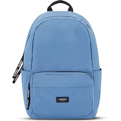 LARKSON Schoolrugzak voor meisjes en jongens, nr. 3, rugzak voor school, universiteit en reizen, laptopvak tot 16 inch, waterdicht, Lichtblauw LARKSON Schoolrugzak voor meisjes en jongens, nr. 3, rugzak voor school, universiteit en reizen, laptopvak tot 16 inch, waterdicht, Lichtblauw