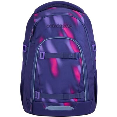 Coocazoo Mate Sac à dos d'écolier ergonomique et réglable en hauteur et en taille avec sangle de poitrine et ceinture abdominale, Aurora Glow Violet, Aurora Glow Coocazoo Mate Sac à dos d'écolier ergonomique et réglable en hauteur et en taille avec sangle de poitrine et ceinture abdominale, Aurora Glow Violet, Aurora Glow